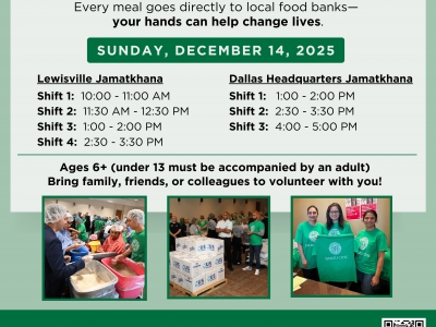 NTBA - Ismaili Civic: US Hunger 100K Meals for Change