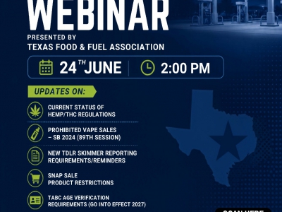 NTBA - Webinar by Texas Food & Fuel Association
