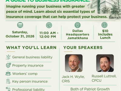 EPB Insurance Seminar on October 31, 2026